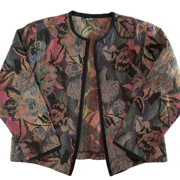 Vintage Soko Multicolored, Open, Carpet Jacket- 8 - Picture 1 of 8